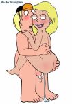 breasts chris_griffin cum_inside family_guy miss_becky shocked_expression standing_sex suspended_congress uso_(artist) vaginal