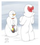  2013 ass bow christmas funny hat snow snowman snowwomen 