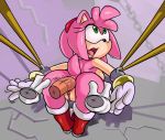  2013 amy_rose anal anal_penetration anthro anus ass bondage bound butt captured cm_august disembodied_hand disembodied_penis faceless_male female furry green_eyes hair hedgehog male nude penetration penis pink_hair pussy sega sex sonic_(series) 