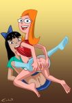  candace_flynn disney evilionx phineas_and_ferb stacy_hirano yuri 