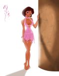 barefoot breasts disney female solo white_background 