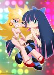 breasts earrings nipples panty_&amp;_stocking_with_garterbelt panty_anarchy stocking_anarchy yuri yuri_haven