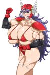  dragon_quest gigantic_breasts helmet nata purple_hair soldier_(dq3) 