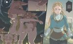  1girl 2koma anal anal_sex anus ass balls bent_over big_ass big_breasts blonde_hair blue_eyes blush bokoblin breasts breath_of_the_wild clothed clothed_female clothing completely_nude dialogue doggy_position fellatio fingerless_gloves from_behind from_behind_position gloves horn instant_loss_2koma long_hair looking_at_viewer male/female monster moon navel night nipples nude nude_female open_mouth outside penis pointy_ears princess_zelda pussy rape size_difference speech_bubble spitroast straight tagme text the_legend_of_zelda tyronestash video_game_character video_game_franchise wide_hips zelda_(breath_of_the_wild) 