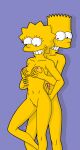  bart_simpson breasts brother_and_sister erect_nipples erect_penis evilweazel_(artist) holding_breasts incest lisa_simpson nude shaved_pussy the_simpsons thighs 