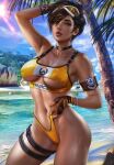 1girl activision big_breasts blizzard_entertainment breasts british brown_eyes brown_hair female_focus female_only high_res lena_oxton logan_cure looking_at_viewer orange-tinted_eyewear overwatch patreon patreon_paid patreon_reward short_hair solo solo_female solo_focus thick_thighs thighs tracer_(overwatch) video_game_character video_game_franchise