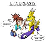  2_females 2_girls 3_fingers anthro_canine anthro_fox bent_over blue_eyes blush breasts brown_hair canine clothed detached_sleeves digimon digimon_tamers english_text female female_anthro female_anthro_fox female_human female_only female_renamon fox fur furry hair huge_breasts makino_ruki makino_rukino mostly_nude multiple_girls purple_eyes renamon rika_nonaka ruki_makino standing text toei_animation vixen white_fur yellow_fur yin_yang yuri 
