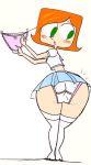  ass big_ass blush debbie_turnbull panties robotboy schoolgirl schoolgirl_uniform skirt wide_hips 