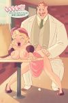 ambiguous_penetration ass bent_over big_breasts blonde_hair blush breasts charlotte_la_bouff cum cum_in_orifice disney doggy_position dress dress_lift eli_&quot;big_daddy&quot;_la_bouff erect_nipples father_&amp;_daughter father_and_daughter fucked_silly hair incest lipstick madefromlazers nipples saliva smile tagme text the_princess_and_the_frog topless