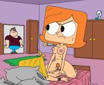  angry bed bedroom breasts clit cowgirl_position dagger debbie_turnbull dwight_turnbull incest mother_and_son pussy_hair robotboy sweat tommy_turnbull vaginal 