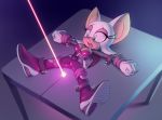 1_female 1girl afraid anthro bat boots breasts female female_anthro female_only gloves goldfinger green_eyes laser latex lying nitro open_mouth parody peril plain_background purple_clothes rouge_the_bat sega sif sif_(artist) solo solo_female sonic sonic_the_hedgehog_(series) table tied_down trapped white_fur