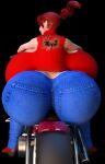 1girl 3d claire_redfield huge_breasts jackd22 large_ass motor_vehicle motorcycle resident_evil