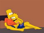  bart_simpson brother_and_sister erect_penis incest lisa_simpson the_simpsons 