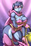 alley-kat-abra amber_eyes big_breasts breasts cape captain_carrot_and_his_amazing_zoo_crew cat cleavage cosplay costume dc_comics feline female gloves hair jaeh leotard mask pink_nose short_hair solo standing thigh_boots thigh_high_boots thighs wand wide_hips yellow_eyes 