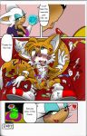  comic cute femdom furry michiyoshi miles_&quot;tails&quot;_prower multiple_tails rouge_the_bat sega sonic sonic_(series) tail text 