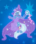  2011 breasts equine female friendship_is_magic horn horse magic my_little_pony pony stars trixie trixie_(mlp) tyelle_niko unicorn wand 