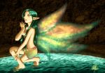  great_fairy green_hair pointy_ears the_legend_of_zelda topless twilight_princess 