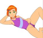  aged_up artist_request ben_10 breasts cartoon_network gwen_tennyson one-piece_swimsuit small_breasts swimsuit tagme teen 