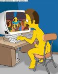  animated ass ass_shake breast_shake breasts edna_krabappel gif hair homer_simpson homerjysimpson marge_simpson moe&#039;s_tavern ned_flanders penis pornography_(object) sexy_ass strip stripper the_simpsons yellow_skin 