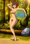  ball beach beach_ball breasts chests forest hair nipples nude pubic_hair scooby-doo scooby-doo!_camp_scare velma_dinkley 