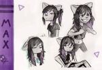 1girl anthro anthro_only black_hair character_name copycat_(webtoon) dimabelle female_only furry furry_female max_(copycat) reference_sheet webtoon