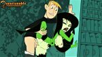  breasts erect_nipples erection kim_possible leg_lift ron_stoppable shaved_pussy shego torn_clothes vaginal 