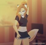  alluring animated anthro breasts cute_fangs dancing doja_cat eipril elisabeth_(character) elisabeth_(eipril) fluffy_tail furry long_hair loop music nipples nude pussy skirt solo sound video webm 