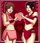 avatar:_the_last_airbender azula female female_only heart heart_hands heart_hands_duo tagme ty_lee