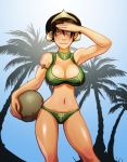  avatar:_the_last_airbender bikini black_hair breasts cleavage female non_nude tagme toph_bei_fong 