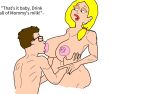  american_dad breast_feeding breast_sucking francine_smith milk mother&#039;s_duty mother_&amp;_son nursing steve_smith 