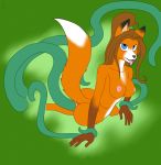  anal blue_eyes female fox furry shzuukenzu_(artist) tentacle 
