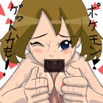  cum cum_in_mouth fellatio haruka_(pokemon) may oral pokemon wink 