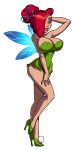 breasts cosplay crossover disney jessica_rabbit linno peter_pan tinker_bell tinker_bell_(cosplay) who_framed_roger_rabbit