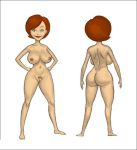  ass back big_breasts breasts disney female helen_parr milf nude pixar pussy pussy_hair the_incredibles 