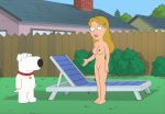 breasts brian_griffin family_guy fur hair miss_emily_(family_guy) mole_(artist) nipples nude tail white_fur