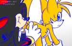   fakerface_(artist) furry gay grope male miles_&quot;tails&quot;_prower shadow_the_hedgehog shails  