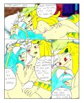  after_sex ass bad_girl_(comic) blue_hair breast_grab breasts erosmilestailsprower tentacle tentacle_sex yuri 