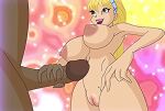  amber_eyes big_areola big_breasts blonde_hair completely_nude crown_princess_stella_(winx_club) fairy_of_the_shining_sun golden_eyes grabbing huge_areola huge_breasts light-skinned_female long_blonde_hair nipples nude_female penis penis_grab pussy riffsandskulls shaved_pussy stella_(winx_club) tanned_skin winx_club 