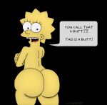  ass big_ass big_breasts bubble_butt edit from_behind lisa_simpson lisalover text_bubble the_simpsons 