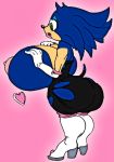    ass big_ass big_breasts breast_expansion breasts busty clothes color erect_nipples female half_naked hips huge_breasts hyper large_breasts nipples open_mouth rule_63 sega solo sonic_the_hedgehog standing torn_clothes transformation transgender wide_hips 