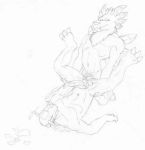   digimon yaoi wargreymon weregarurumon wolfblade wolfblade_(artist)  