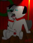  101_dalmatians animal_sex disney dog lucky tripod 