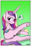  1girl alicorn anus ass cutie_mark female female_only friendship_is_magic horn inviting looking_at_viewer my_little_pony nude pony princess_cadance pussy raised_leg solo tail wings 