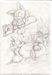  breasts furry heavy_breathing jiky monochrome nipples penis rouge_the_bat sketch sonic_(series) sonic_team tail testicles 