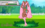 femboy furry grass lopunny nude outside pokemon posing sissy small_breasts small_penis trap