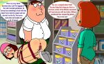  blushing breasts dialogue erection family_guy lois_griffin meg_griffin nude_female nude_male peter_griffin puffy_pussy red_anus uso_(artist) 