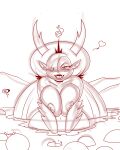  1girl 2018 big_breasts big_breasts blush breasts disney disney_channel disney_xd doodle fangs frostbiteboi grin half-closed_eyes heart hekapoo horns huge_breasts looking_at_viewer nipples nude nude open_mouth pointy_ears sketch smile star_vs_the_forces_of_evil thicc-verse thick_thighs thighs wip 