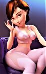  ass bra breasts erect_nipples helen_parr pantyhose see-through the_incredibles thighs underwear 