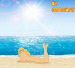 1girl beach emmanuelle_poirot lupin_iii nude summer sunnyday