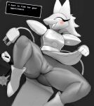  1girl 2020s 2021 2d 2d_(artwork) alternate_version_available anthro anthro_only ass big_ass biped black_background blush bottomwear breasts cleavage clothed clothing clothing_lift dark_background darkner deltarune deltarune_chapter_2 deviantart dialogue digital_media_(artwork) english_text exposed_pussy eyelashes fat_ass felid feline felis female_only flashing flashing_pussy floating_hands fur furaffinity furry genitals greyscale high_res looking_aside m_legs machine mammal monochrome newgrounds no_pupils no_underwear open_mouth peach_pussy pixiv presenting presenting_pussy pussy robot robot_girl robot_humanoid simple_background skirt skirt_lift spread_legs spreading tail tasque_manager tasque_manager_(deltarune) text text_box tffeathers thick thick_ass thick_thighs thighs third-party_source thousandfoldfeathers uncensored undertale_(series) video_game_character video_game_franchise video_games whip wide_hips wire 